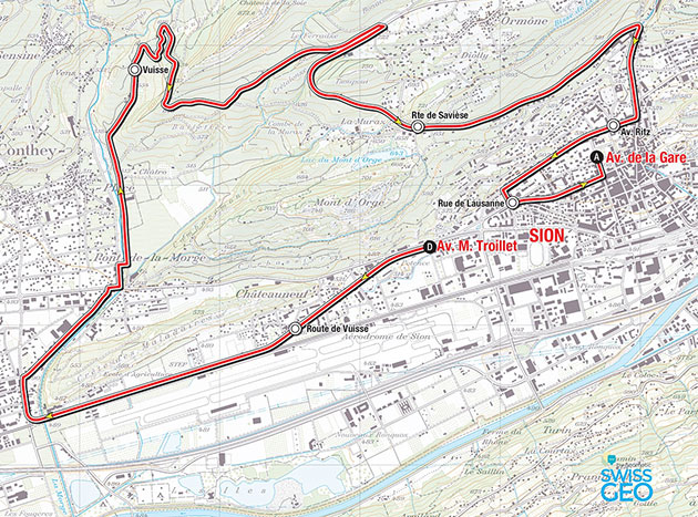 Romandie stage 3 map